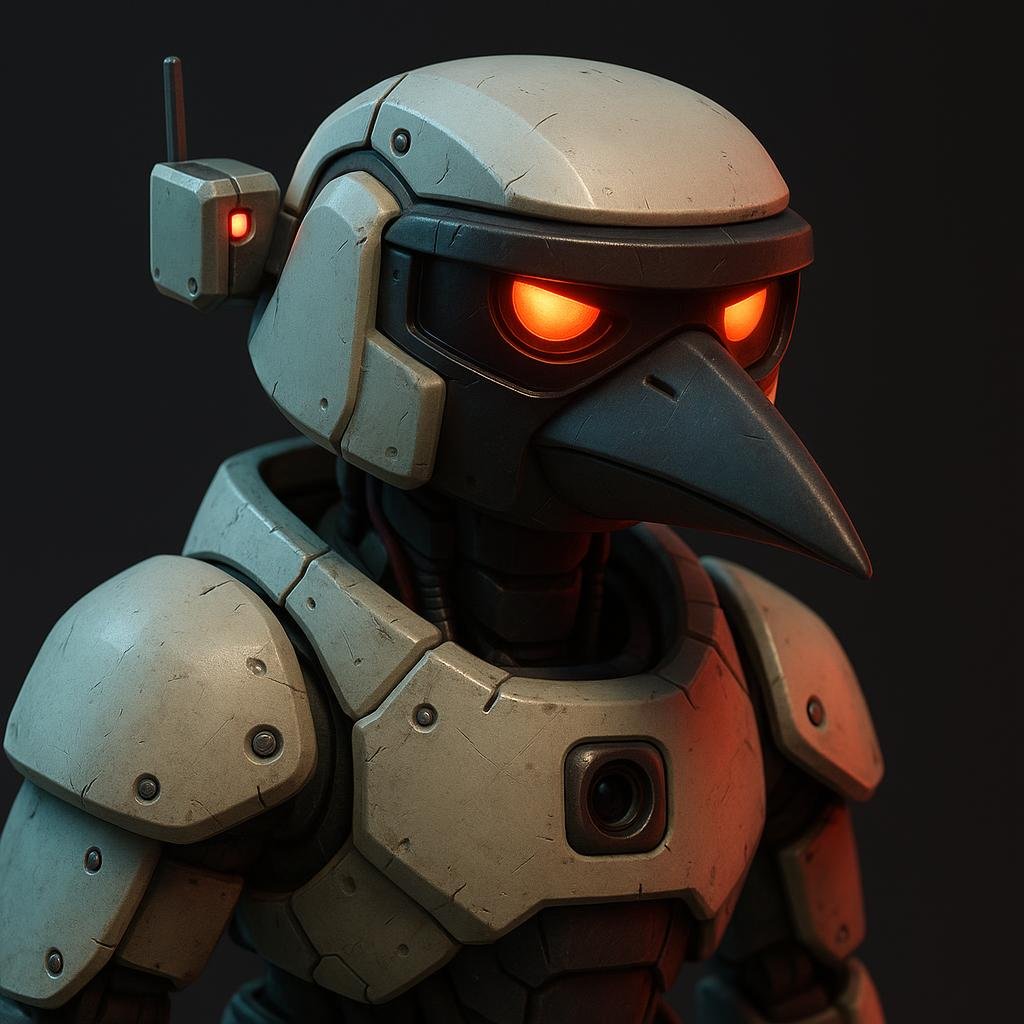 Close view of a Nightjar robotic surveillance bird